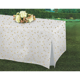 Gold Birthday Tablefitter Rectangle Table Cover