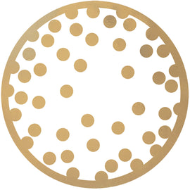 Confetti Dots Coaster - Gold