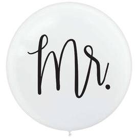 "Mr." & "Mrs." Latex Balloons