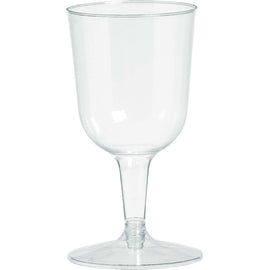 Big Party Pack Clear Plastic Wine Glasses, 5 1/2oz.