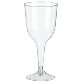 Big Party Pack Clear Plastic Wine Glasses, 10oz.