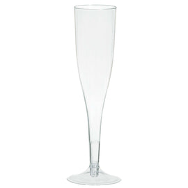 Clear Plastic Champagne Flutes - Big Party Pack