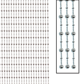 Disco Ball Bead Curtain Includes: 212  Plastic Tracks, 10Beaded Curtain Strands, 8Screws