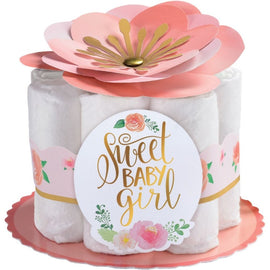 Floral Baby Diaper Centerpiece Decorating Kit