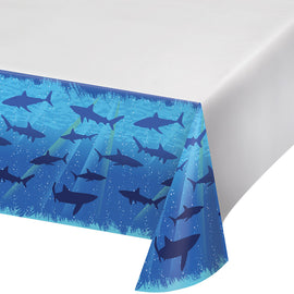 Shark Splash Plastic Tablecloth