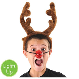 Light-Up Plastic Reindeer Nose