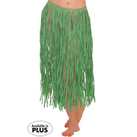 Adult XL Green Grass Hula Skirt