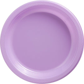 Lavender Plastic Plates, 10 1/4"
