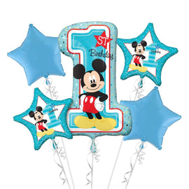 Foil Balloon - Bouquet Mickey 1St Birthday