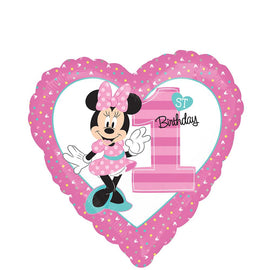 Foil Balloon - Minnie 1St Birthday