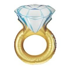 Super Shape Foil Balloon Engagment Ring,Ea
