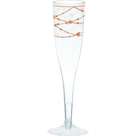 Navy Bride Hot-Stamped Plastic Champagne Glasses