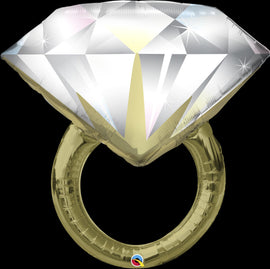 Super Shape Foil Balloon Diamond Wedding Ring