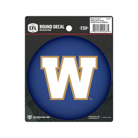 Decal - Round Blue Bombers