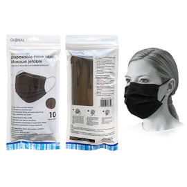 Mask - PPE 10Ct Disp Black