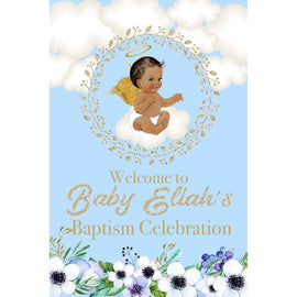 Customizable Yard Sign / Lawn Sign Welcome Baptism Angel