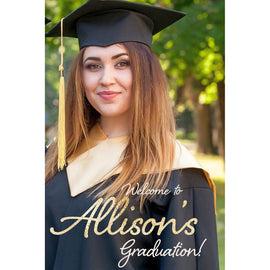 Customizable Yard Sign / Lawn Sign Welcome Grad Photo Backdrop