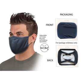 Mask - Ppe Cotton/Poly Snugfit Black