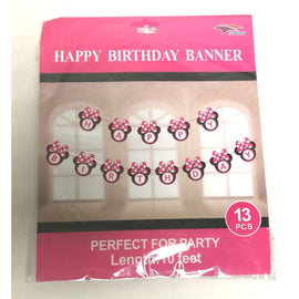 Banner - Happy Birthday Minnie Mouse