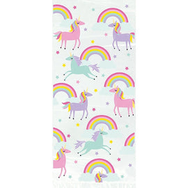Rainbow & Unicorn Cellophane Bags, 20ct