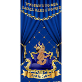Customizable Deluxe Door Banner - Royal Baby Blue