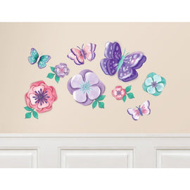 Flutter Floral Paper Wall Decoration