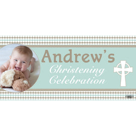 Banner - Custom Deluxe Religious Blue & Brown With Picture