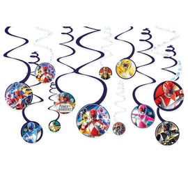 Power Rangers Classic Spiral Decorations