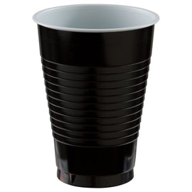 12 oz. Plastic Cups, 20 Ct. -  Jet Black