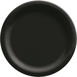 10" Round Paper Plates, 50 Ct. - Jet Black