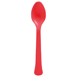 Boxed, Heavy Weight Spoons, 20 Ct. - Apple Red