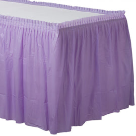 Plastic Table Skirt - Lavender 21'
