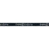 1 9' Glitz Black & Silver Foil Banner "Happy 80th Birthday"