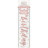 1 9' Glitz Rose Gold Foil Banner "Happy 30th Birthday"