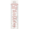 1 9' Glitz Rose Gold Foil Banner "Happy 50th Birthday"
