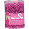 Bead Necklaces Pink 50 Ct