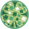 Plates - Round, Lucky Clover, 7", 8 Count