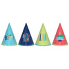 Hats - Cone, Mini Foil, Modern Birthday, 4", 12 Count