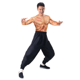 Bruce Lee Muscle Shirt S/M Adult Costume