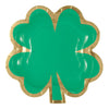 Plates - Green, Shamrock Shaped, 8.25", 8 Count