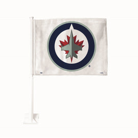 NHL Winnipeg Jets Car Flag - White