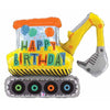31" Excavator Happy Birthday Super Shape Foil Balloon