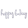 Balloon Script - Phrase "Happy Bday", Holographic