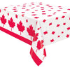 Table Cover - Red and White, Canada Day Leaf, 54" x 84"