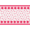 Table Cover - Red and White, Canada Day Leaf, 54" x 84"