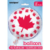 Balloon- Foil, Canada Day, 18"