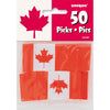 Picks - Party, Canada Flag, 50 Count