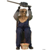 45" Seated Animated Chainsaw Greeter