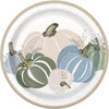 Plates - Round, Modern Pastel Thanksgiving, 9", 8 Count