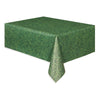 Table Cover - Plastic, Green Grass, Rectangular, 54" x 108"